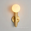 Antique Brass Modern Glass Wall Lamp For Hotel